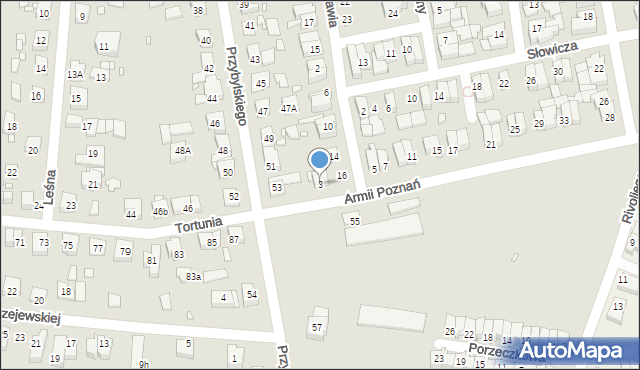 Swarzędz, Armii Poznań, 3, mapa Swarzędz