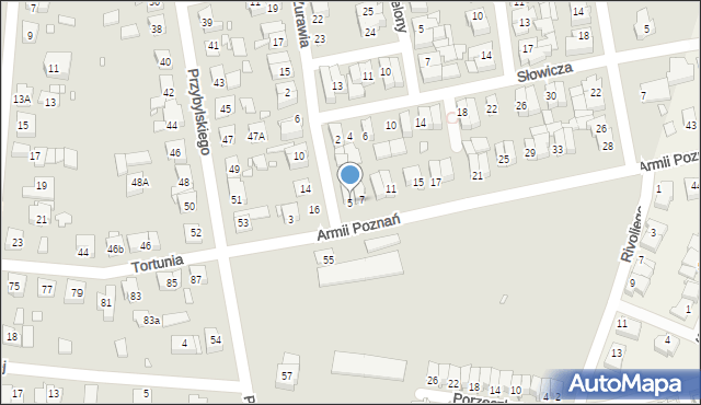Swarzędz, Armii Poznań, 5, mapa Swarzędz