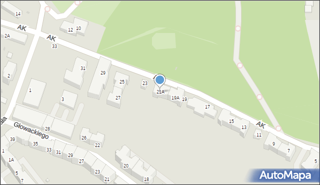 Świdnica, Armii Krajowej, 21A, mapa Świdnicy