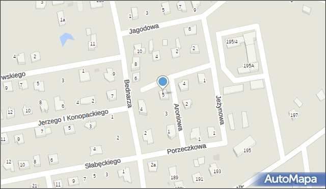 Świecie, Aroniowa, 5, mapa Świecie