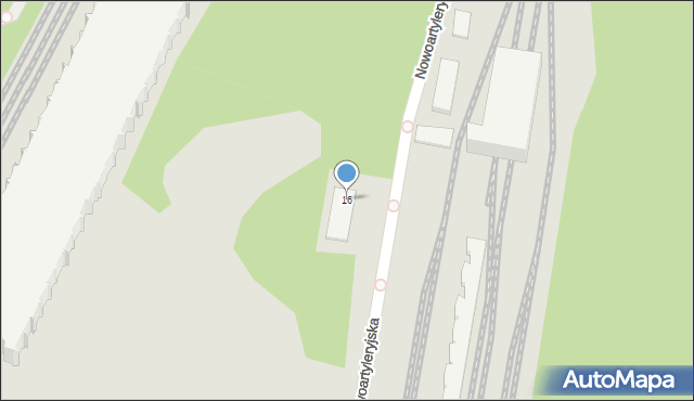 Świnoujście, Artyleryjska, 16, mapa Świnoujście