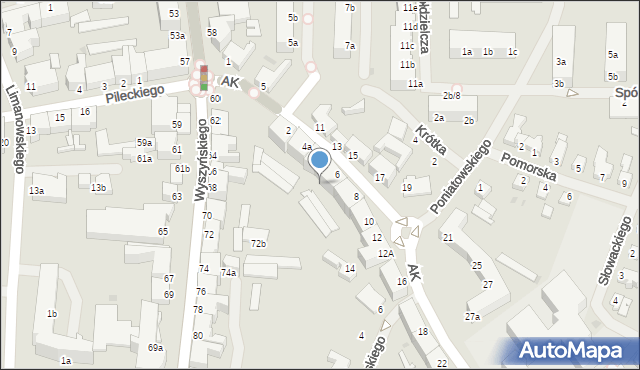 Szczecinek, Armii Krajowej, 6b, mapa Szczecinek