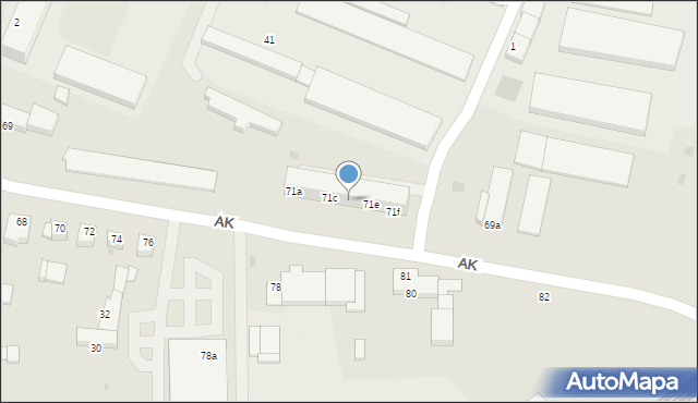 Szczecinek, Armii Krajowej, 71d, mapa Szczecinek
