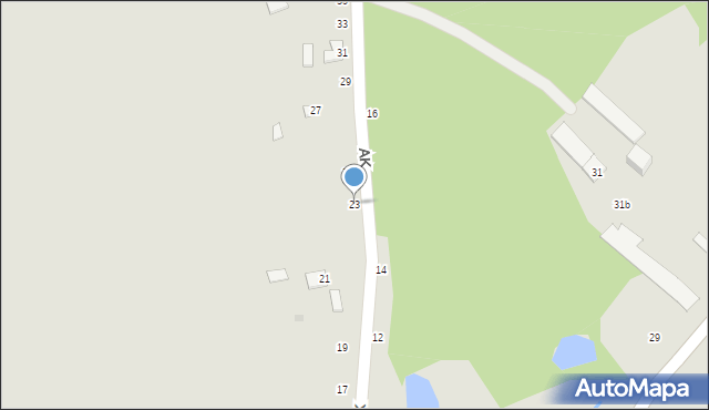 Szczucin, Armii Krajowej, 23, mapa Szczucin