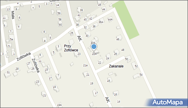 Szewna, Armii Krajowej, 22A, mapa Szewna