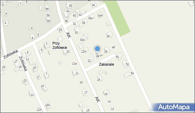 Szewna, Armii Krajowej, 24, mapa Szewna