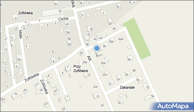 Szewna, Armii Krajowej, 30, mapa Szewna