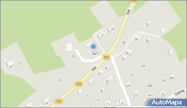 Szklarska Poręba, Armii Krajowej, 15a, mapa Szklarska Poręba