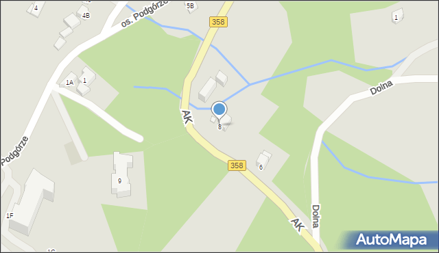 Szklarska Poręba, Armii Krajowej, 8, mapa Szklarska Poręba