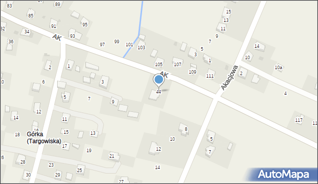 Targowiska, Armii Krajowej, 44, mapa Targowiska