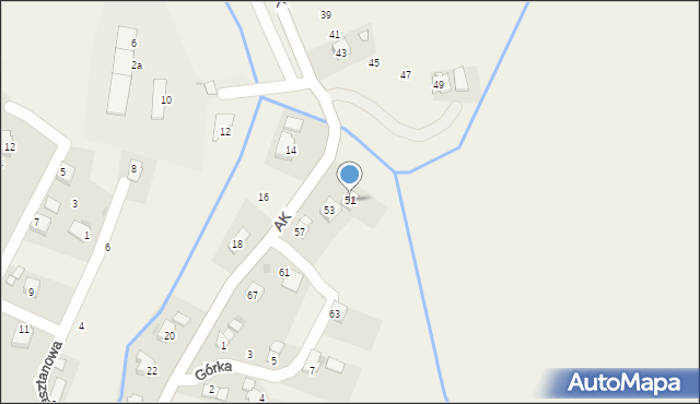 Targowiska, Armii Krajowej, 51, mapa Targowiska