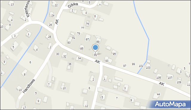 Targowiska, Armii Krajowej, 91, mapa Targowiska