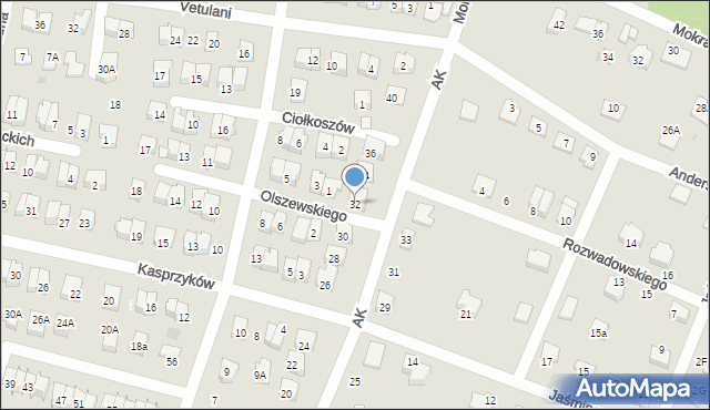 Tarnów, Armii Krajowej, 32, mapa Tarnów