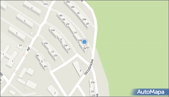 Tarnowskie Góry, Armii Krajowej, 14I, mapa Tarnowskie Góry