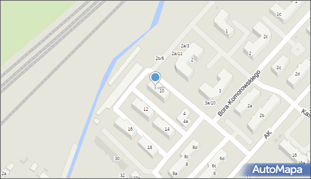 Tczew, Armii Krajowej, 10a, mapa Tczew