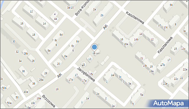 Tczew, Armii Krajowej, 11a, mapa Tczew