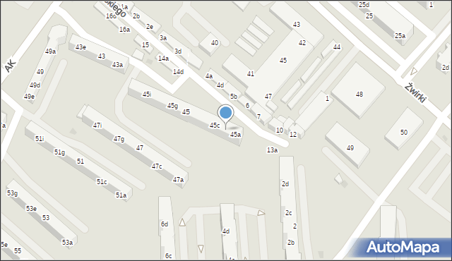 Tczew, Armii Krajowej, 45b, mapa Tczew