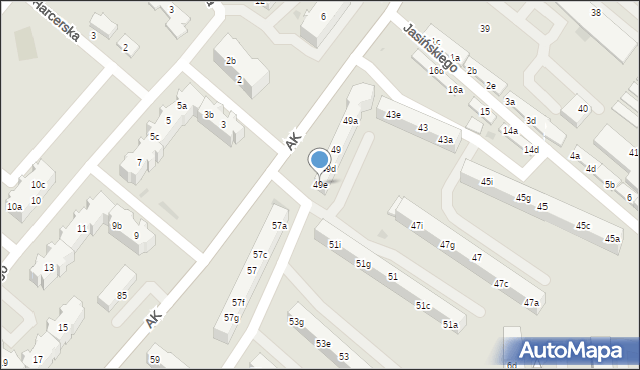 Tczew, Armii Krajowej, 49e, mapa Tczew