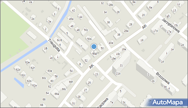 Tczew, Armii Krajowej, 50a, mapa Tczew