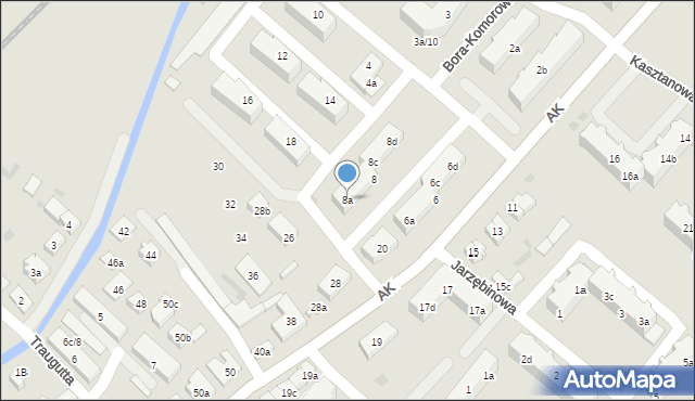 Tczew, Armii Krajowej, 8a, mapa Tczew