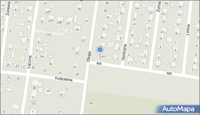 Tłuszcz, Armii Krajowej, 1, mapa Tłuszcz