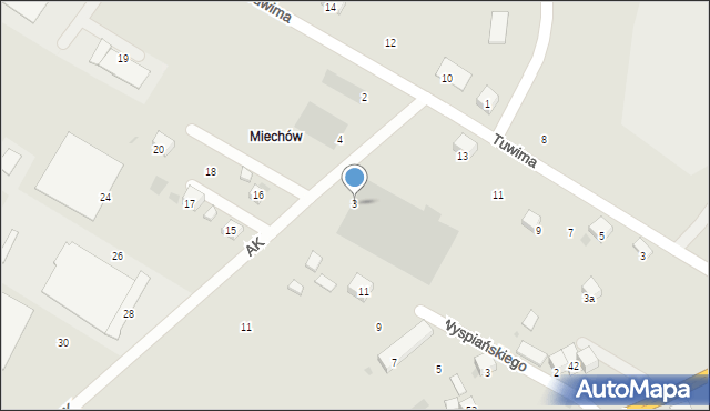 Trzebinia, Armii Krajowej, 3, mapa Trzebinia