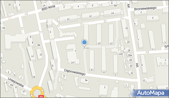 Turek, Armii Krajowej, 28a, mapa Turka