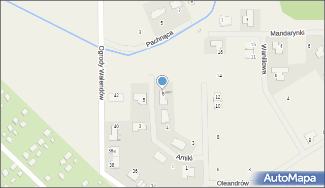 Walendów, Arniki, 6, mapa Walendów