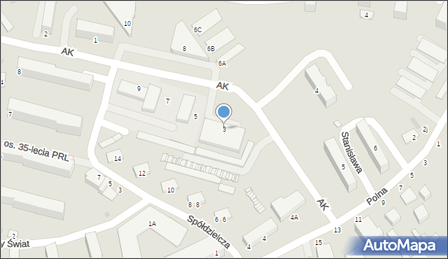 Warka, Armii Krajowej, 3, mapa Warka