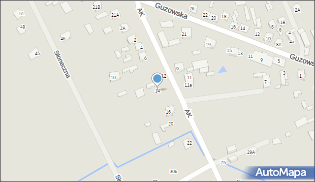 Wiskitki, Armii Krajowej, 14, mapa Wiskitki