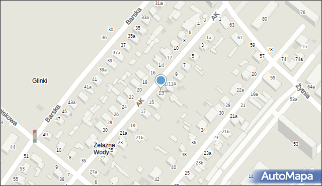 Włocławek, Armii Krajowej, 13, mapa Włocławka