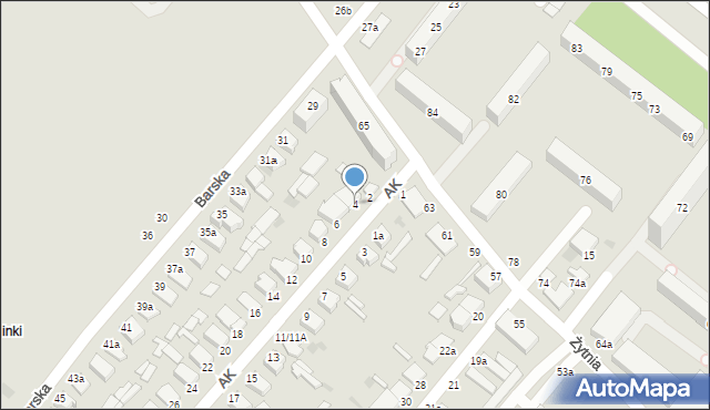 Włocławek, Armii Krajowej, 4, mapa Włocławka