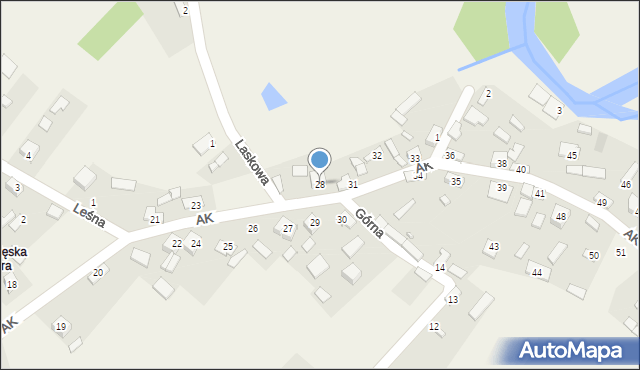 Wolica, Armii Krajowej, 28, mapa Wolica