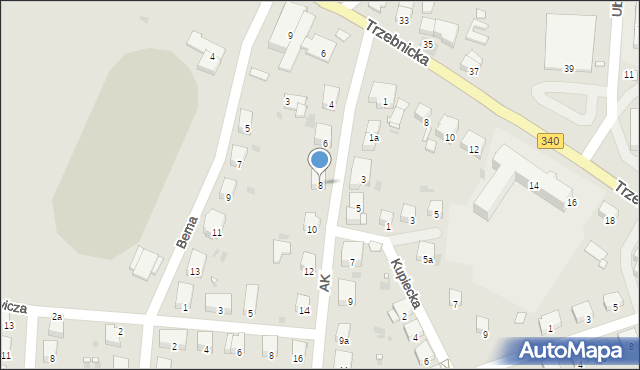 Wołów, Armii Krajowej, 8, mapa Wołów