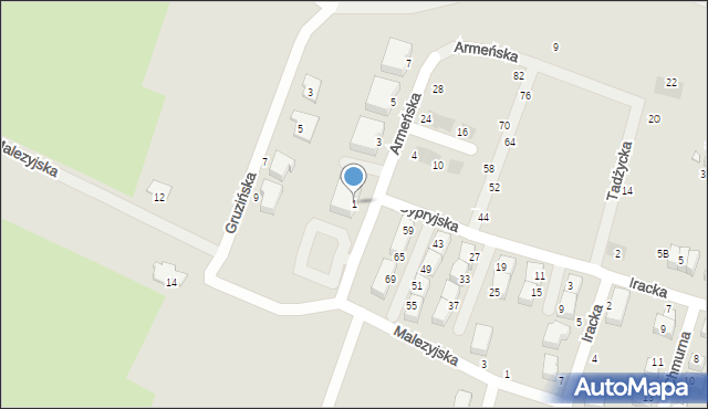 Wrocław, Armeńska, 1, mapa Wrocławia