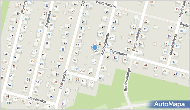 Wrocław, Arctowskiego Henryka, 25A, mapa Wrocławia