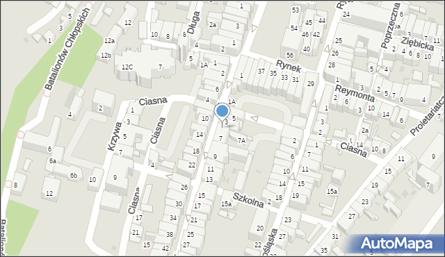 Ząbkowice Śląskie, Armii Krajowej, 5, mapa Ząbkowice Śląskie