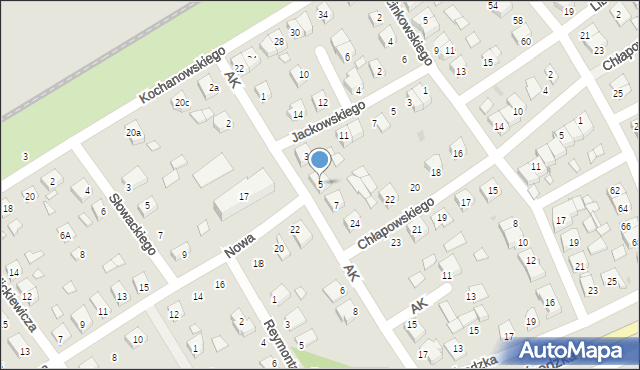 Zaniemyśl, Armii Krajowej, 5, mapa Zaniemyśl