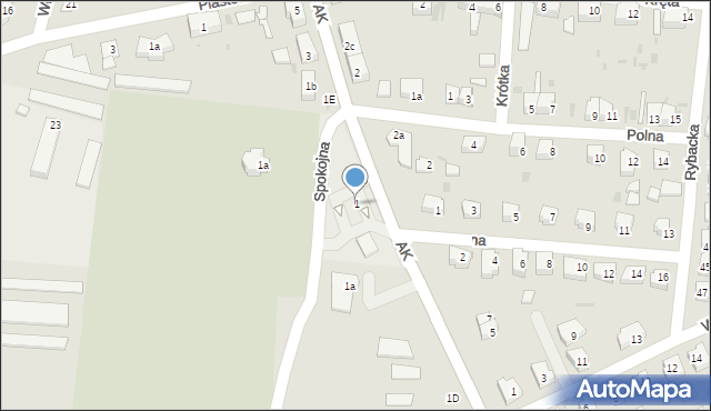 Żarów, Armii Krajowej, 1, mapa Żarów