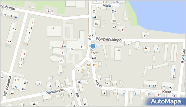 Żarów, Armii Krajowej, 12a, mapa Żarów