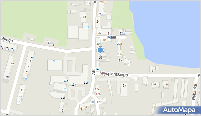 Żarów, Armii Krajowej, 16, mapa Żarów