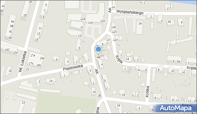 Żarów, Armii Krajowej, 4a, mapa Żarów