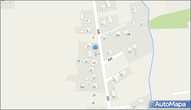 Zasole, Armii Krajowej, 12, mapa Zasole