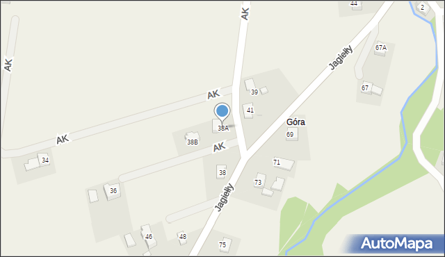 Zasole, Armii Krajowej, 38A, mapa Zasole