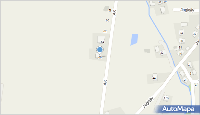 Zasole, Armii Krajowej, 66, mapa Zasole