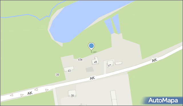 Zawiercie, Armii Krajowej, 45a, mapa Zawiercie