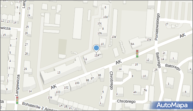 Zgorzelec, Armii Krajowej, 11A, mapa Zgorzelec