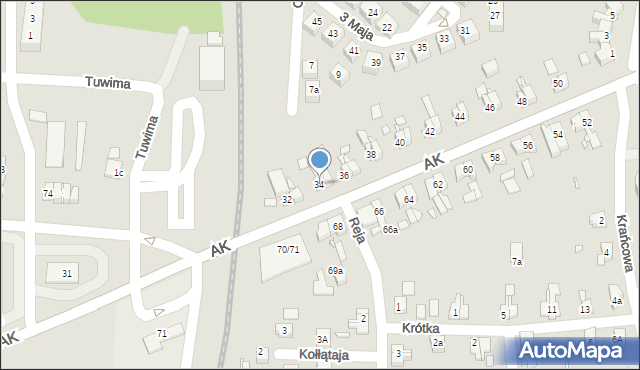 Zgorzelec, Armii Krajowej, 34, mapa Zgorzelec