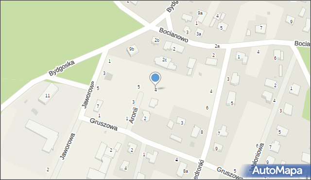 Zielonka, Aronii, 4, mapa Zielonka
