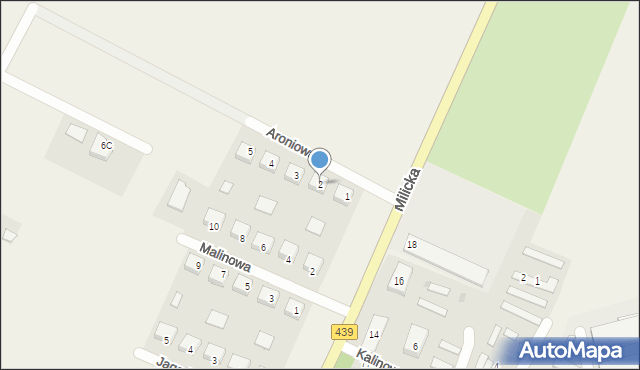 Żmigródek, Aroniowa, 2, mapa Żmigródek